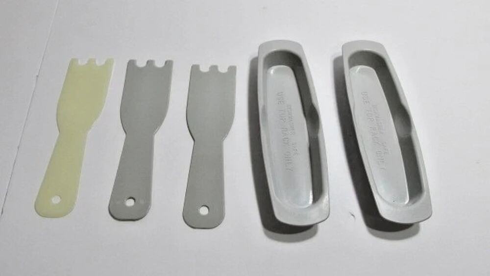 George Foreman Grill Drip Tray X2 & Scraper X3 Replacement Parts